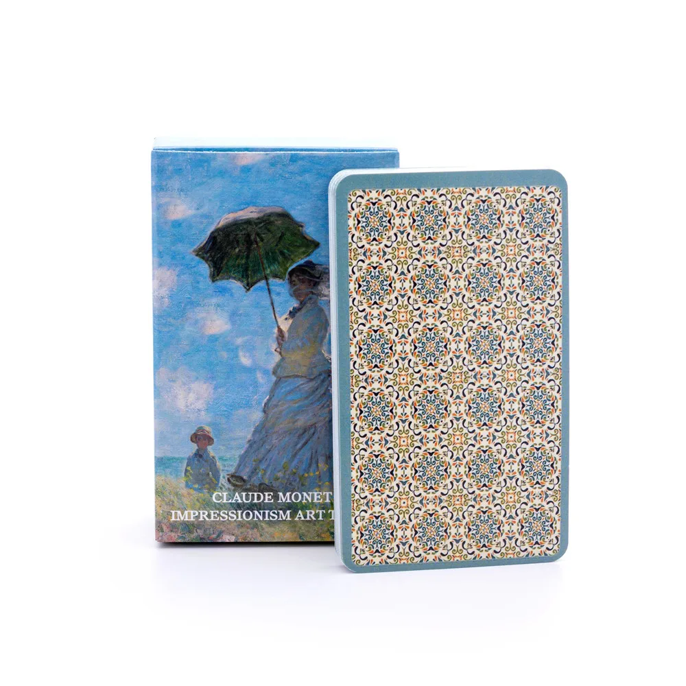 Claude Monet Impressionism Art Tarot  80 Tarot Cards Card Game Party Table Board Game Card Deck Fortune-telling Oracle Cards