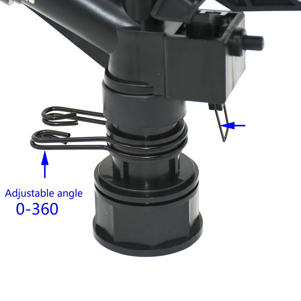 Irrigatore da giardino irrigatore a lunga distanza con filettatura femmina da 1.5 pollici con ugelli da 4 pezzi pistola per irrigazione a grande