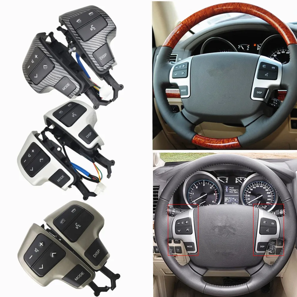 Malcayang Steering Wheel Audio Control Switch/Button For Toyota LAND CRUISER 200 2008 2009 2010 2011 84250-60080