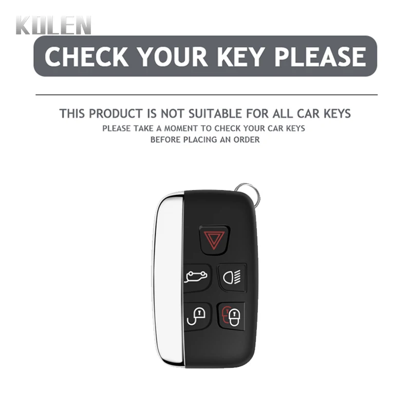 Plating TPU Car Key Case Shell Cover Fob For Land Rover Range Rover Evoque Sport Freelander Discovery Velar For Jaguar XE XF XJ