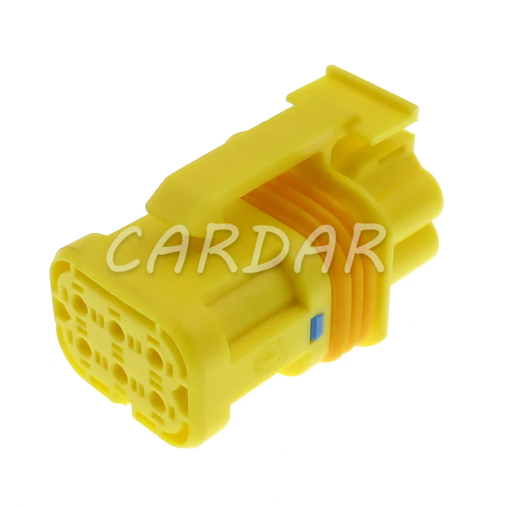 

1 Set 6 Pin 1.5 Series Yellow Auto Waterproof Connector Cable Socket AC Assembly With Terminal And Rubber Seals 18651000001