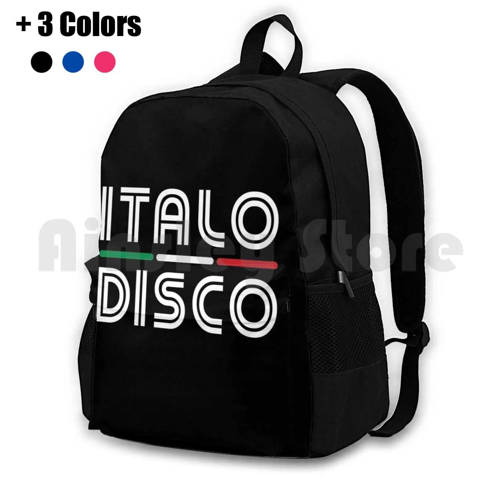 Походный рюкзак Italo для улицы, водонепроницаемый походный портфель Italo Disco, Italodisco Retro, 80s, Eurodisco, Италия, Italo Music