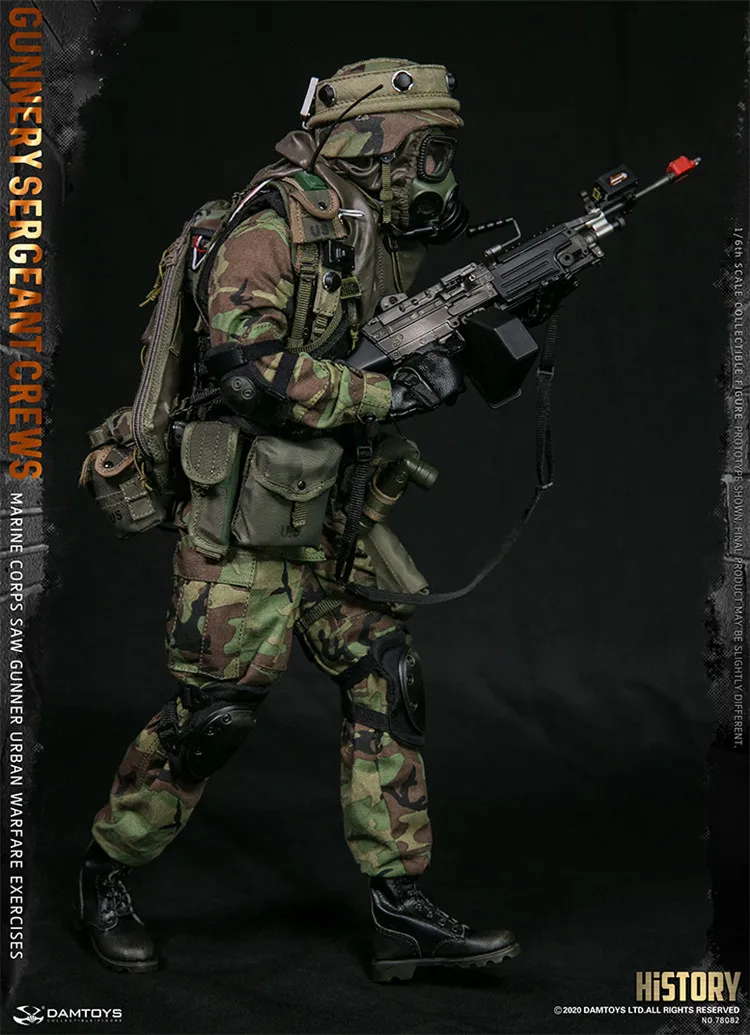 DAMTOYS 1/6 78082 MCS Gunner Gunnery Sergeant Crews Urban Warfare 12