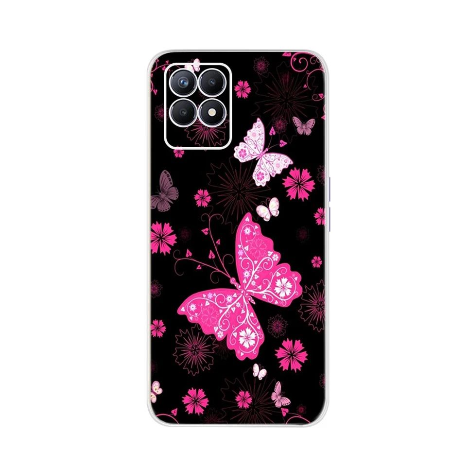 Realme 8i 케이스 OPPO Realme 8i 케이스 용 Realme8i 8 i RMX3151 2021 TPU Silicoen Cover Coque 소프트 투명 백 쉘