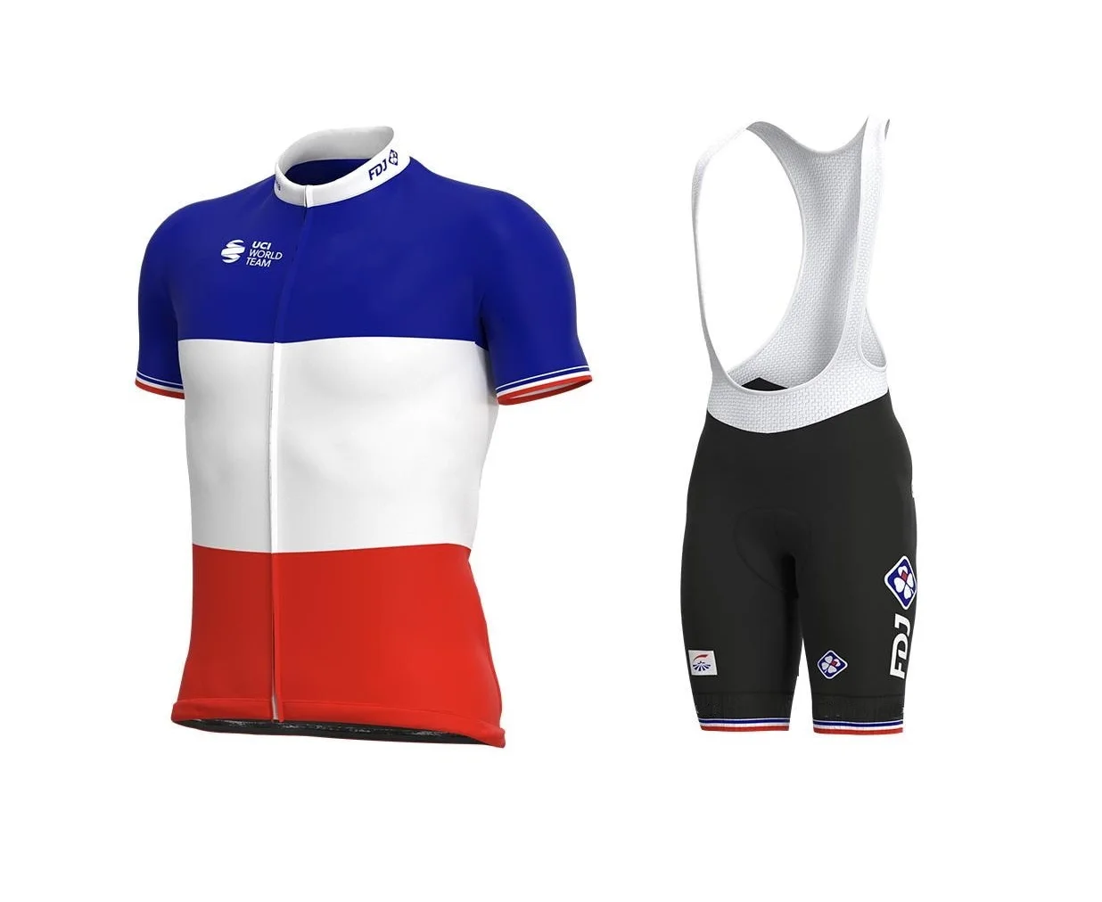 

2021 GROUPAMA FDJ TEAM 3 COLORS Men's Cycling Jersey Short Sleeve Bicycle Clothing With Bib Shorts Ropa Ciclismo 20D GEL PAD