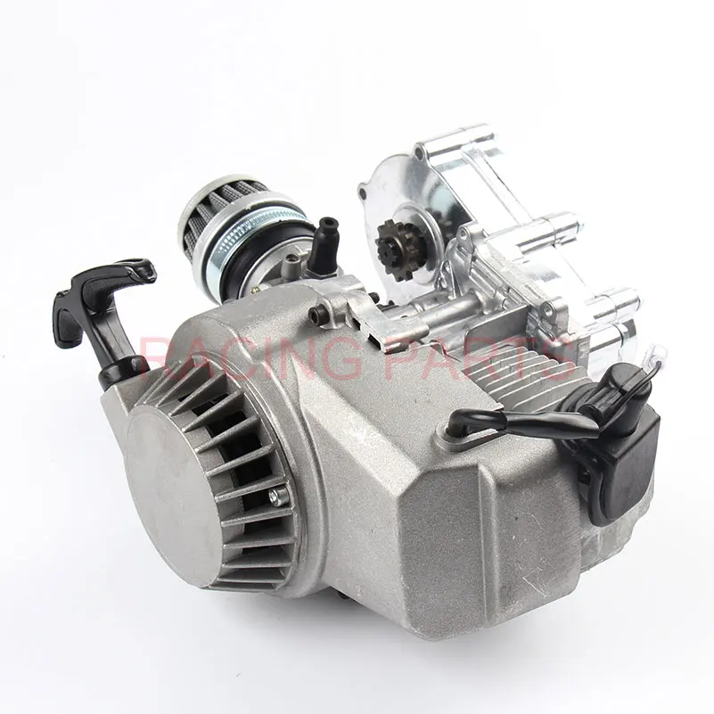 2 Stroke Pull Start Engine 25H Sprocket Motor Transmission Air Filter For 49cc Mini Pocket Pit Quad Dirt Bike ATV 4 Wheel