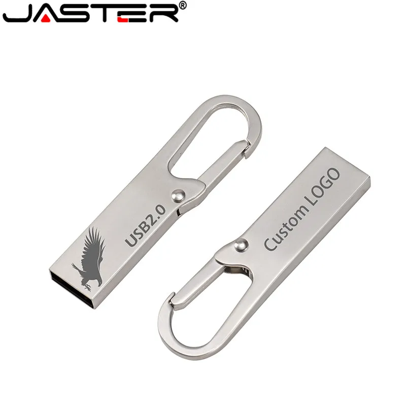 JASTER Metalen USB Flash Drive 64 gb thumbdrive 16GB 4GB Pendrive 32gb Flash Memory Stick 128gb waterdicht pen Drive usb disk