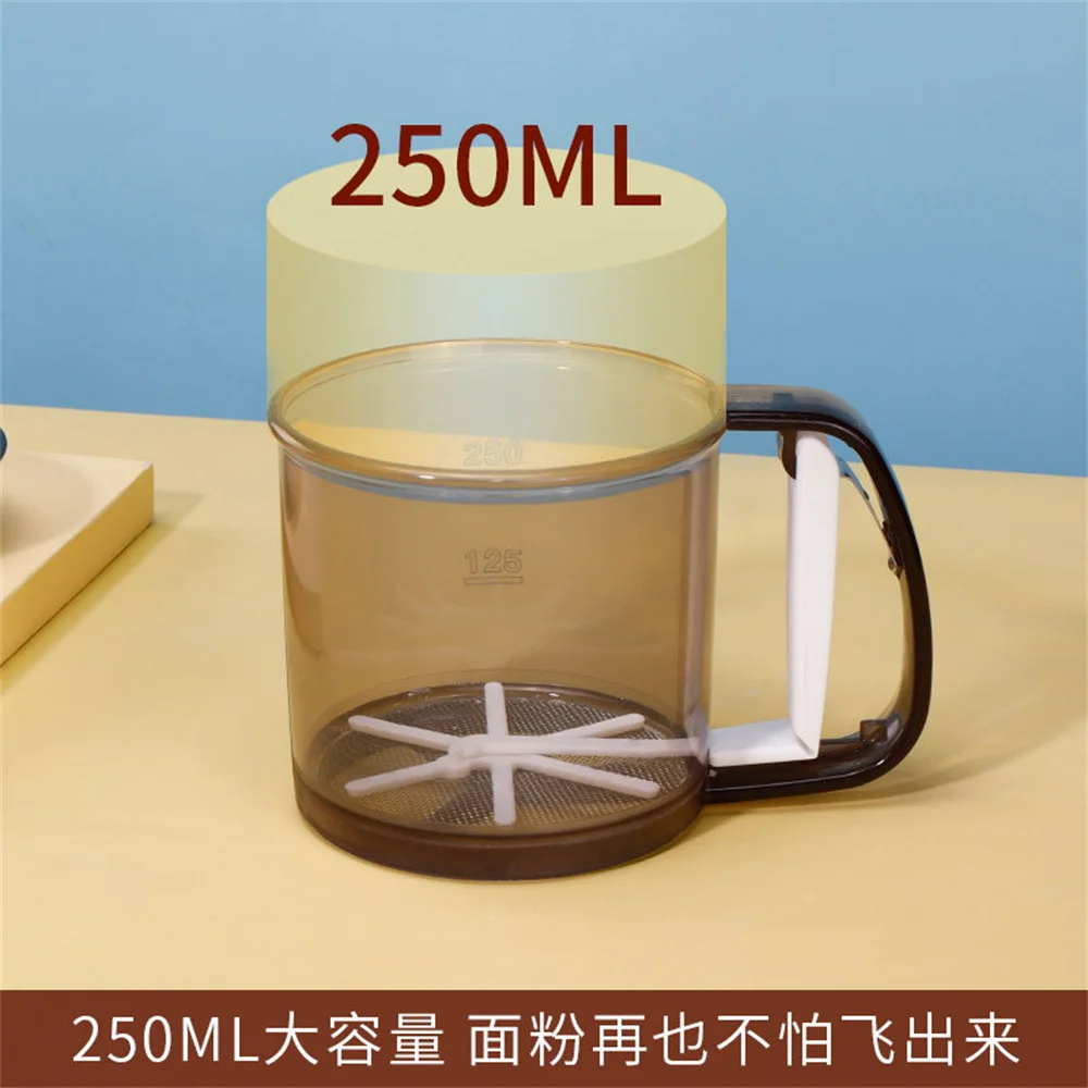 Hand-Held Flour Sieve Cup Powder Sieve Mesh Kitchen Gadget For Cakes Hand-Screened Sugar Mesh Sieve Baking Sieve Strainer