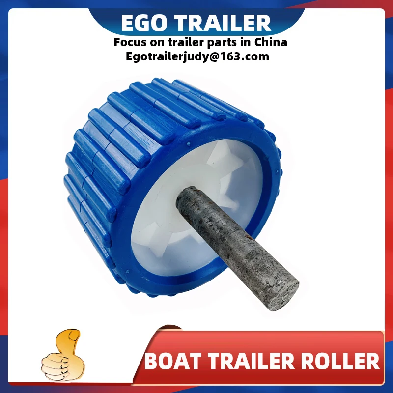 Roller Goyangan TRAILER Perahu EgoTrailer. Kit Lubang 18Mm Bergaris Biru 5 ". Rol Goyangan Lembut