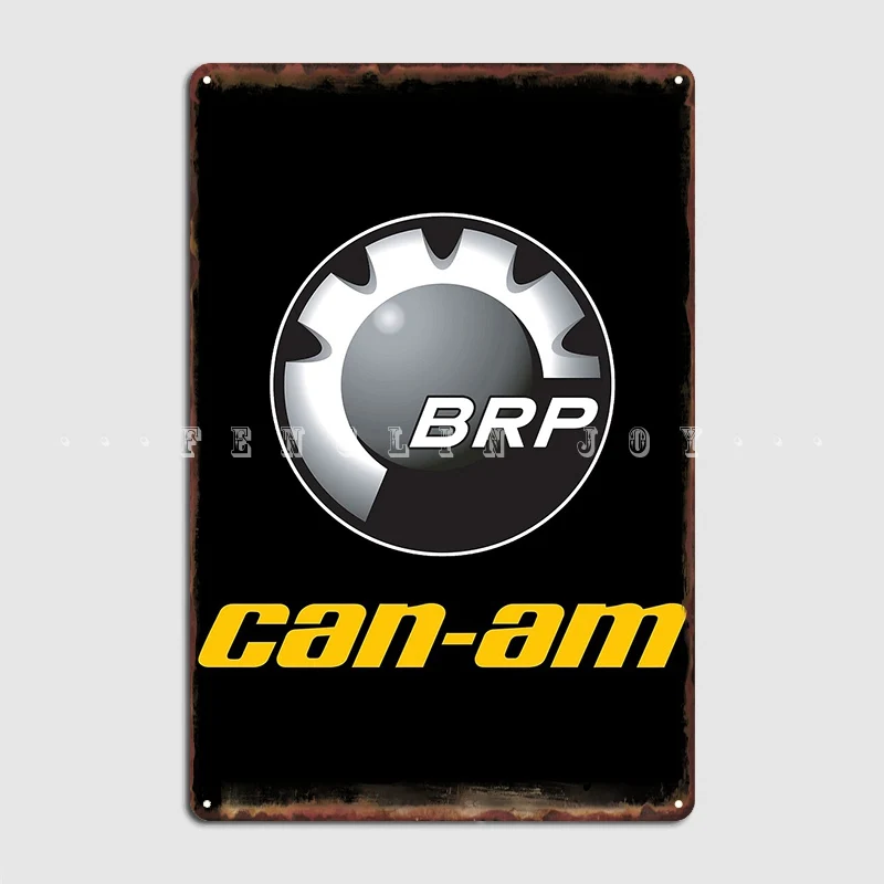 Can I Am Off Road Or On Road Brp Atv Logo Metal Sign Poster Cinema Garage Living Room Designing Tin Sign Poster