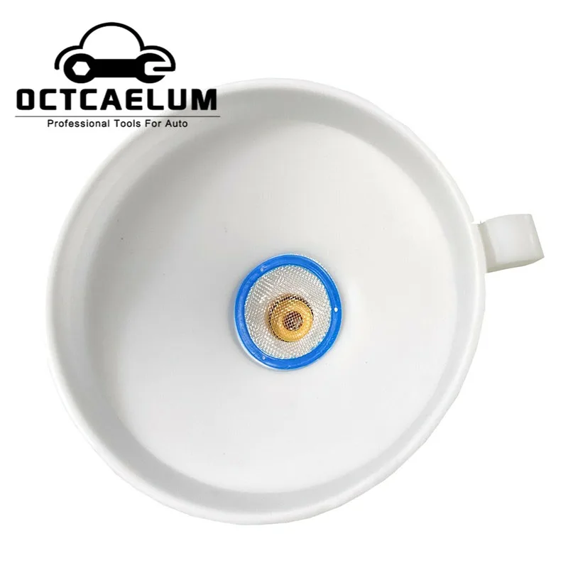 Car Engine Coolant Refilling Funnel Auto Cooling System Filling Garage Tools With 3/5 Adapters For Ford Mazda ST0194