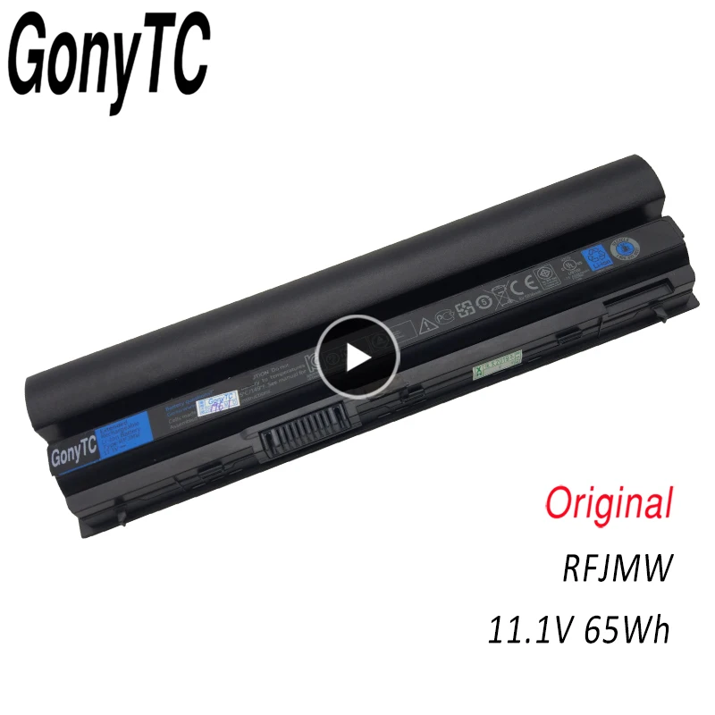 GONYTC Original 11.1V 65WH RFJMW Laptop Battery For DELL Latitude E6320 E6330 E6220 E6230 E6120 FRR0G KJ321 K4CP5 J79X4 7FF1K