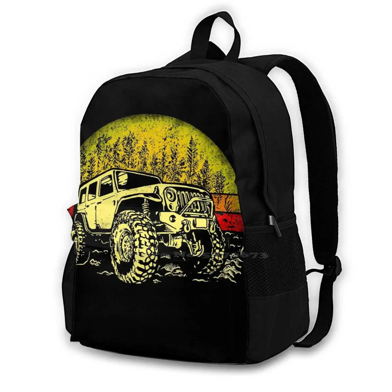 

Retro Off Road Hot Sale Schoolbag Backpack Fashion Bags Vintage 4X4 Offroad 4 Retro Offroad Retro Off Road Girl Girls