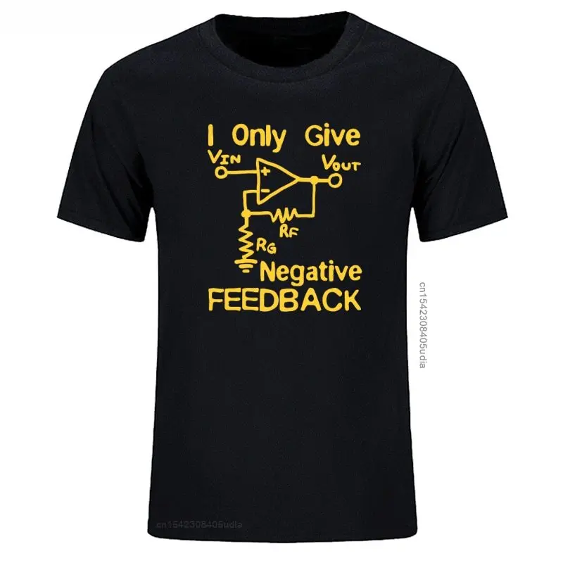 New Funny Cotton Oversized T Shirt Men Cotton Print Tee I Give Negative Feedback Computer Engineer T-Shirt New Fashion