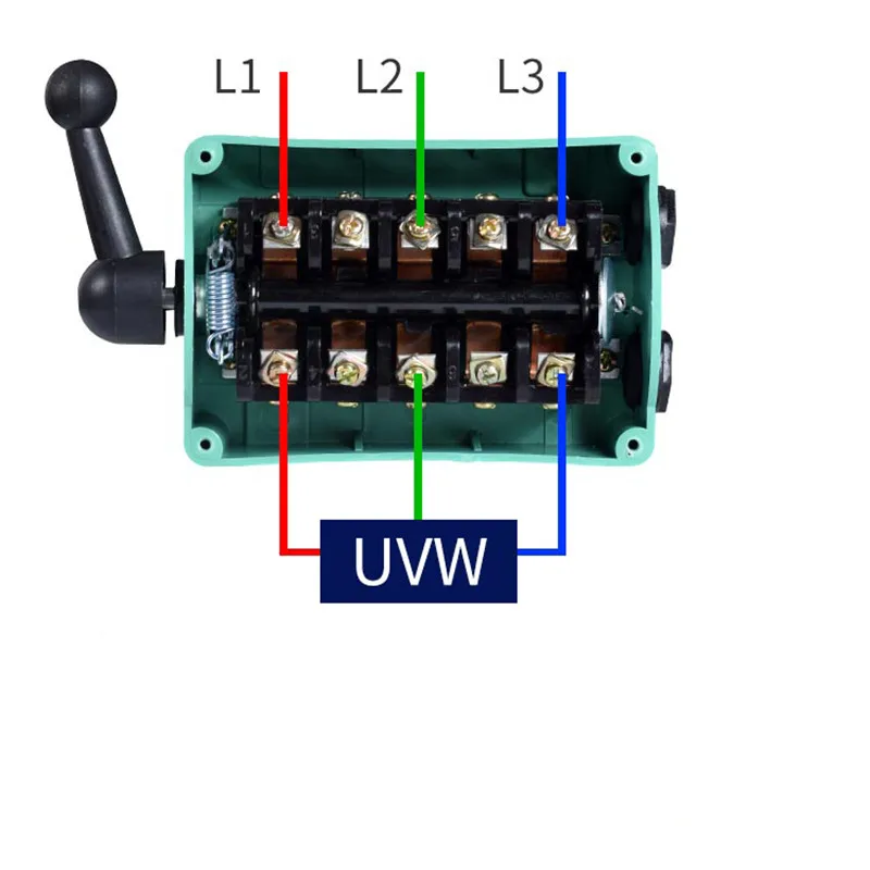 Forward Stop Reverse Motor Waterproof switch QS-15 QS-30 QS-60 Changeover Switch 380V