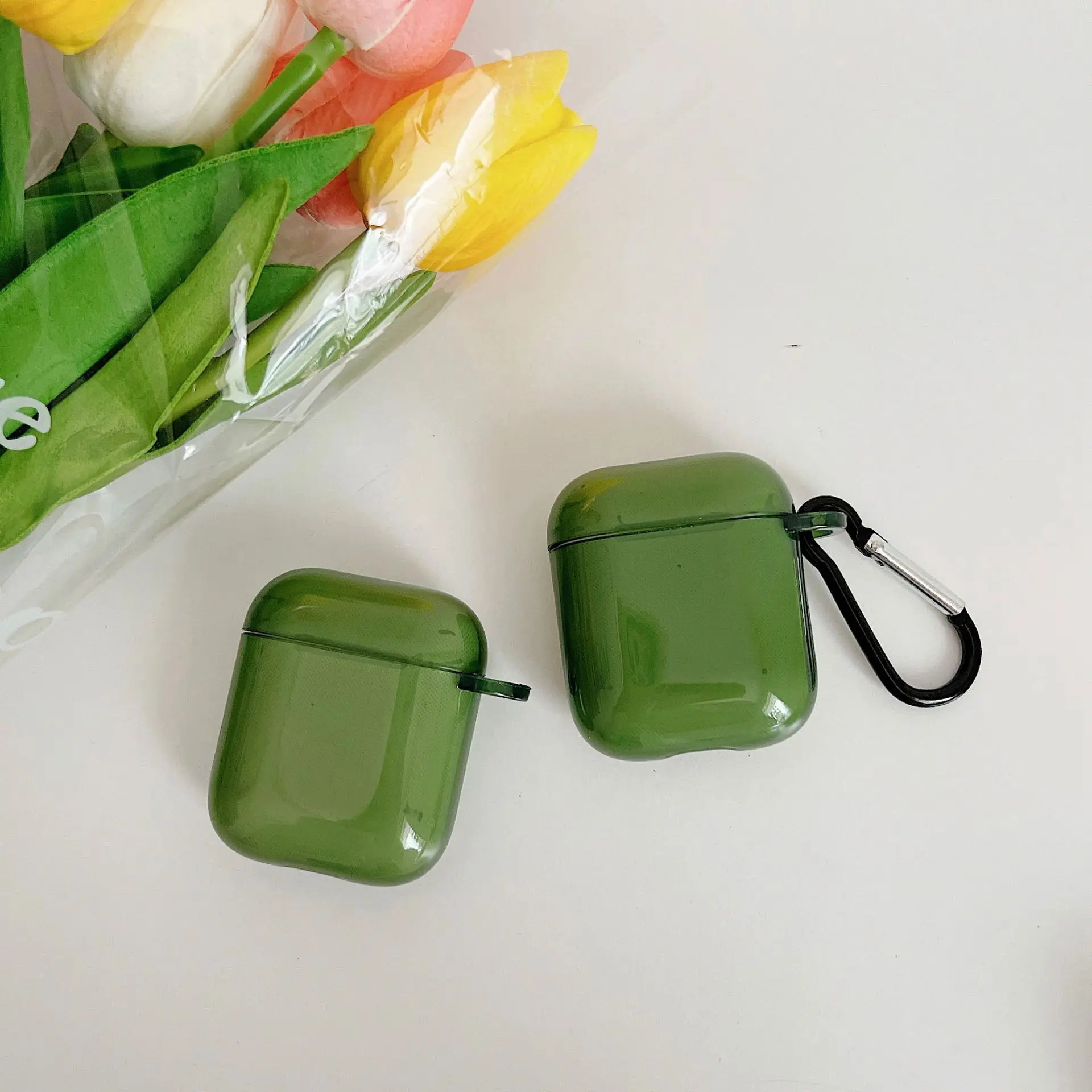 Funda de silicona para AirPods, Protector de auriculares para Airpods Pro 3, Color caramelo, transparente, luminoso