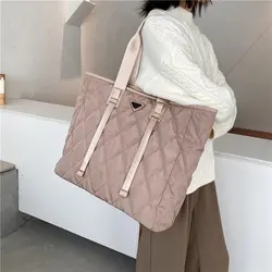 Brand Designer Women's Tote Bags 2020 Autumn Winter New Lady Shoulder Bag High Quality Nylon Handbags Large Capacity Shopper Bag