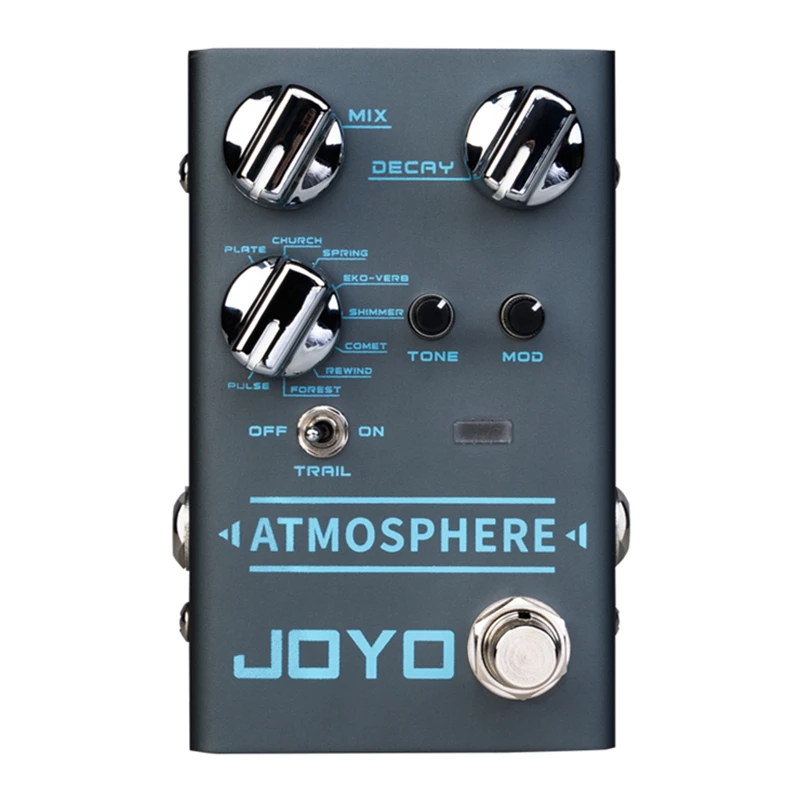 

JOYO R-14 Atmosphere Reverb Guitar Pedal SPRING/CHURCH/PLATE/EKO-VERB/SHIMMER/COMET/REWIND/FOREST/PULSE 9 Digital Reverb Effect