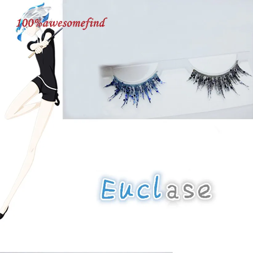 15 farben 1 paar Land von den Glänzenden Cosplay Wimpern Houseki keine Kuni Diamant Phosphophyllite Antarcticite Männer Frauen Bunte Lash