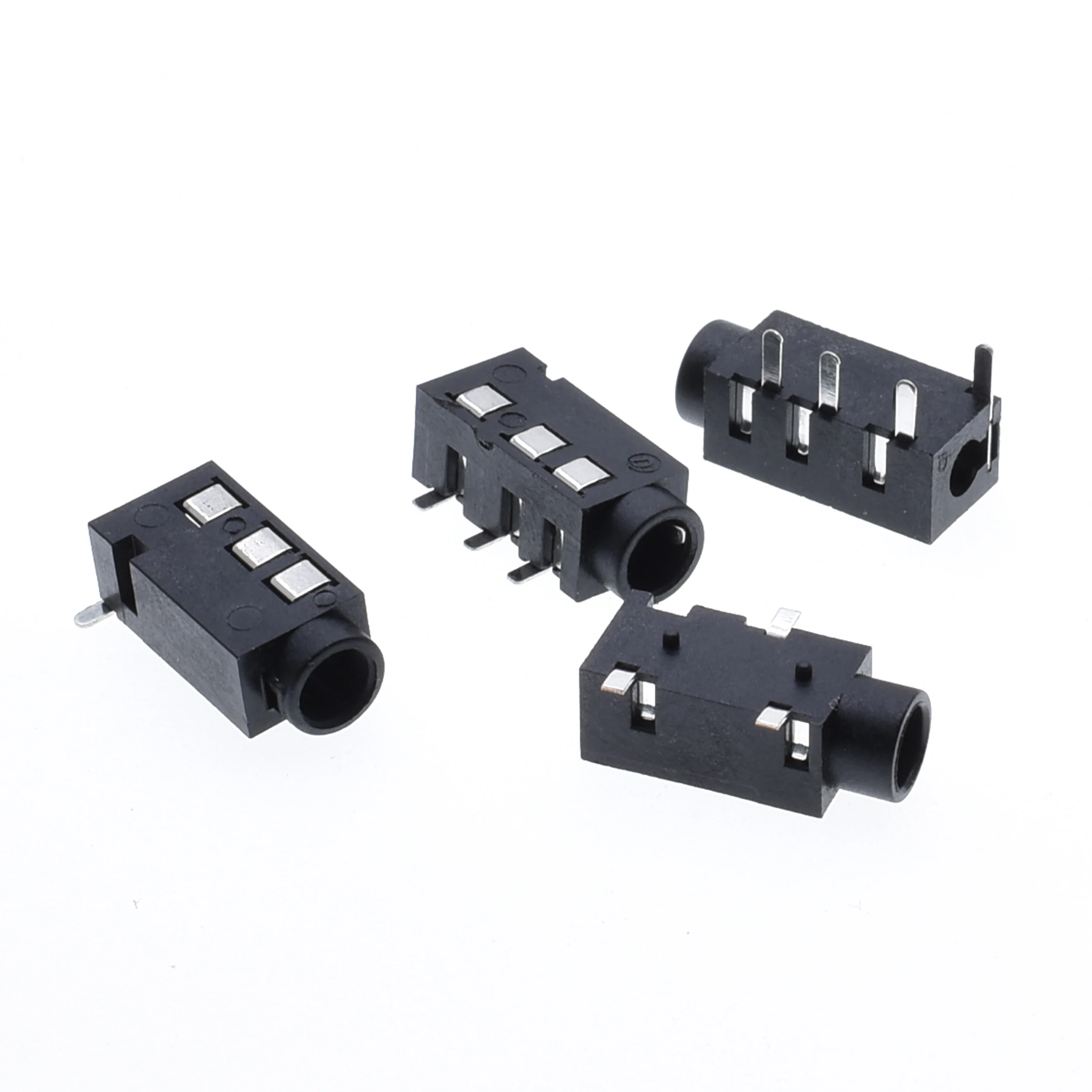 

10Pcs PCB Mount 3.5mm 4 Pole DIP Audio Jack Connector high-quality PJ-308 Headphones Jack Socket Five-Leg thermostability