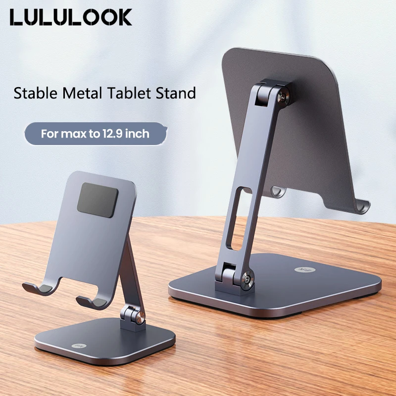 

Lululook Tablet Stand Holder For Xiaomi iPad Samsung Desktop Stand Holder For Mi Pad Huawei Phone Tablet Aluminum Bracket