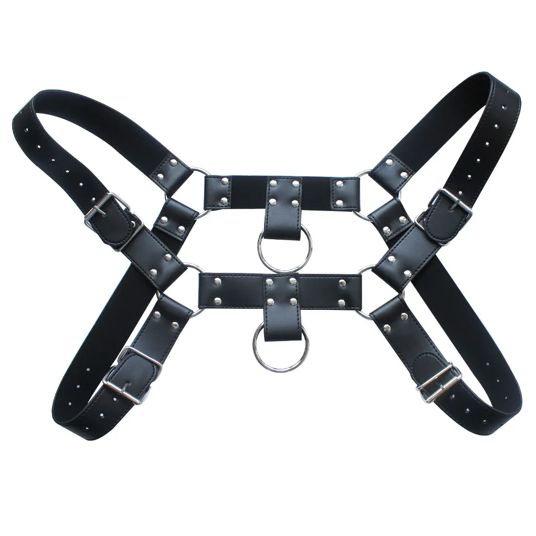 Harness Mens Erotic Lingerie Chest Strap Leather Harness Features Leather Adjustable Buckle Straps Hot Sexy Body Chest Harness