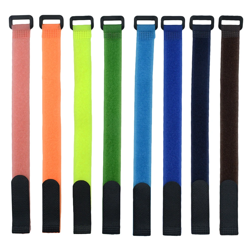 Nylon Hook and Loop Strap Cable Ties 30 40 50 60 80 100cm Length 2 2.5cm Width Self-adhesive Reusable Cord Tidy PC TV Organizer