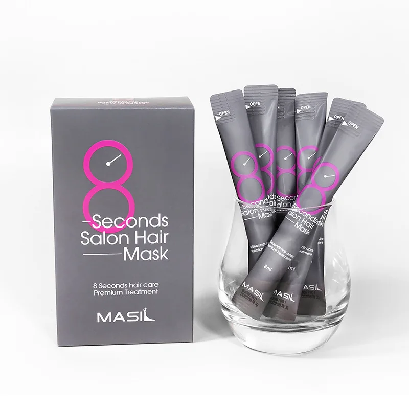 10Pcs 8 Seconds Salon Hair Mask Hair Care Premium Keratin Repairing Supple Hydration Cream Dry Damaged Hair Care Serum 8 ml