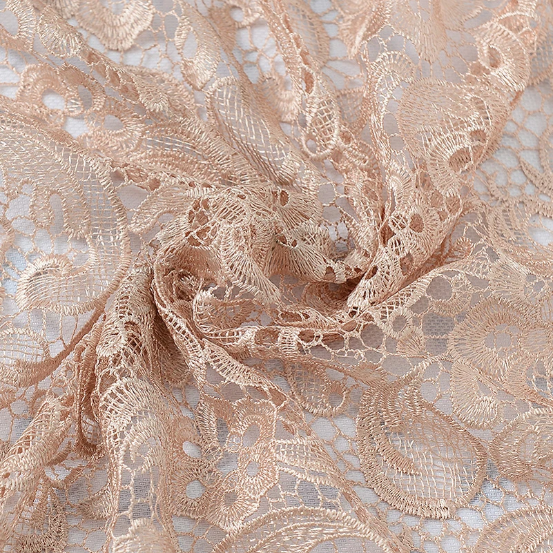 High Quality 3D Water Soluble Embroidery Lace Fabric for Sewing Clothes Dress by the Half Meter