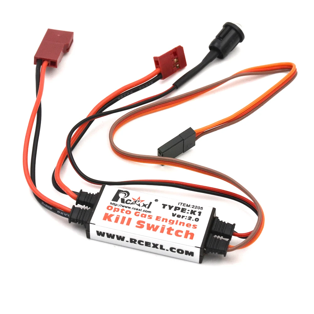 2PCS/lot Rcexl Opto Gas Engine Kill Switch Shut Down Version 2.0 for RC Gasoline Airplane DLE Engieen Fix Wing Plane Parts view 4