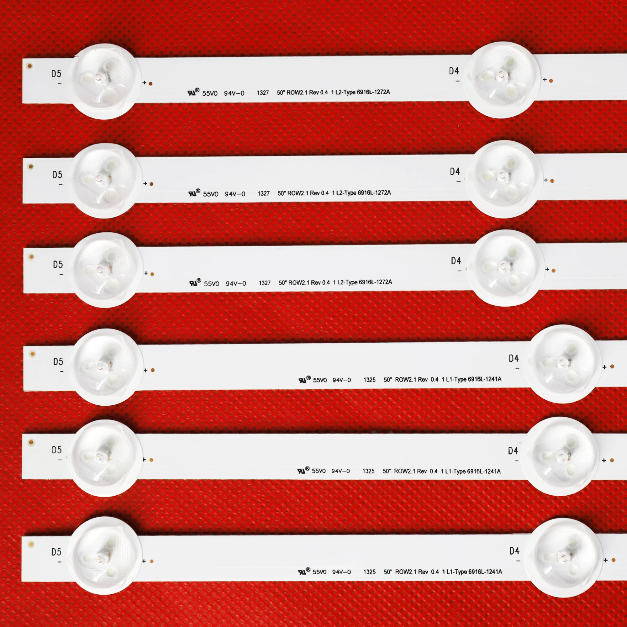 100% New LED Backlight For LG 50inch TV 50LN5400-CA 6916L-1276A 6916L-1273A 6916L-1272A 6916L-1241A SUNG WEI 55V0 E74739