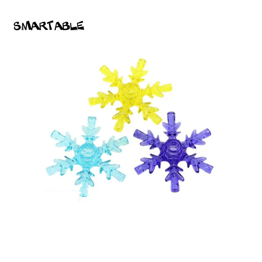 Smartable Ice Crystal Big Snowflake Building Blocks MOC Parts Brick Toys For Christmas  Compatible 42409 Major Brand 40pcs/lot