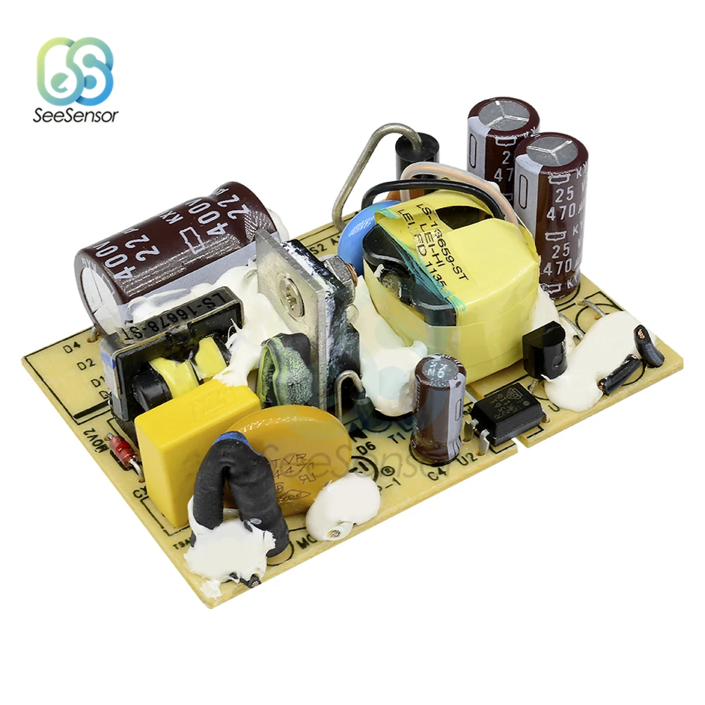 Módulo de fuente de alimentación conmutada, protección contra cortocircuitos, sobretensión, sobrecorriente, CA 100V-240V a cc 5V, 12V, 24V, AC-DC