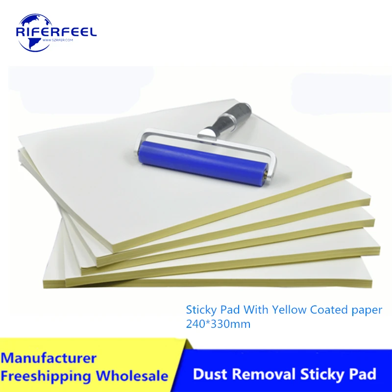 RIFERFEEL DCR-PAD 240mm*330mm Reusable Cleanroom Dust Sticky Removal Paper Pad For Cleaning Silicone Roller Accept OEM Printing