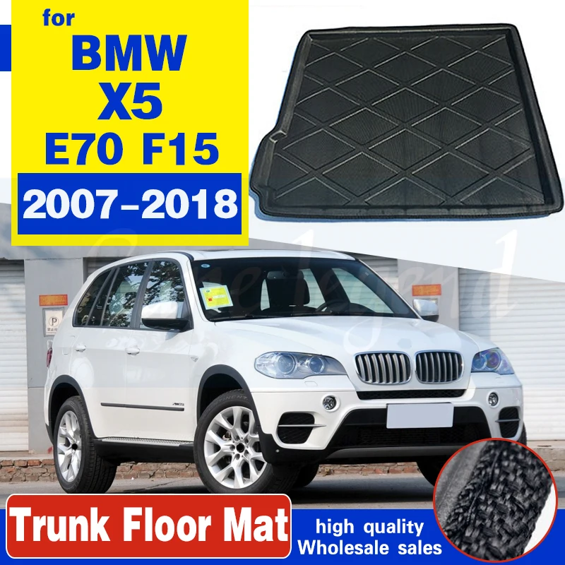 

For BMW X5 E70 F15 2007-2018 5-Seats Rear Trunk Mat Cargo Tray Boot Liner Floor Carpet 2008 2009 2010 2011 2012 2013 2014 2015