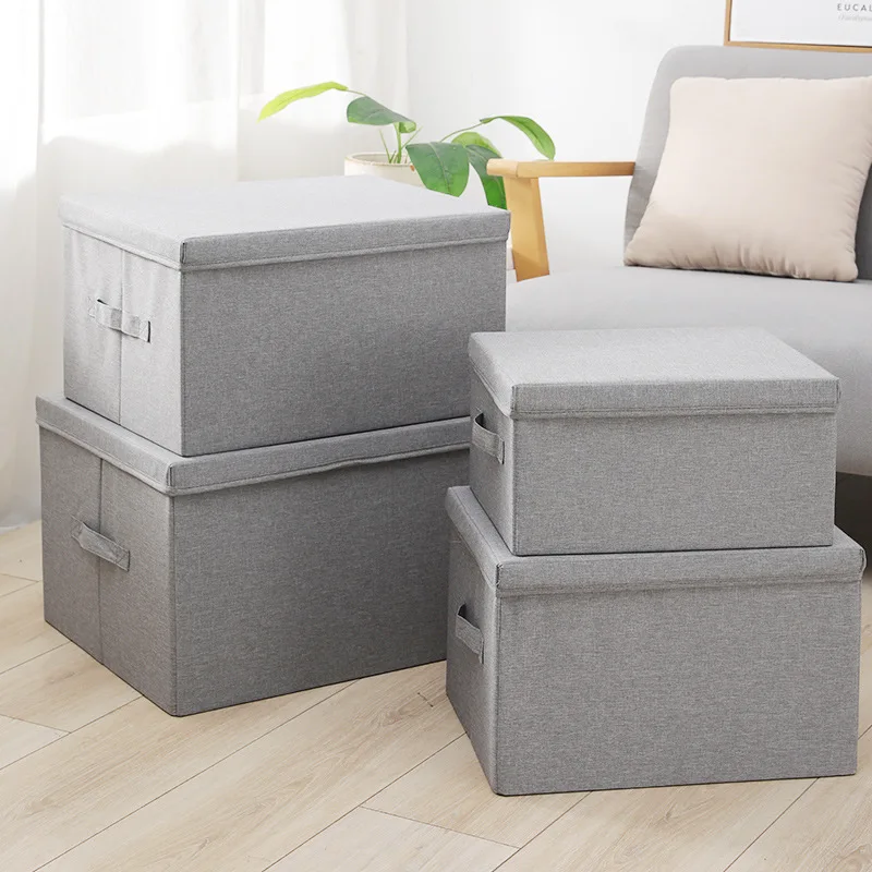 Storage Bins with Lids,  Decorative Storage Box with Handles, Sturdy Storage Basket for Clothes,Toys, Books, Storage Organizer