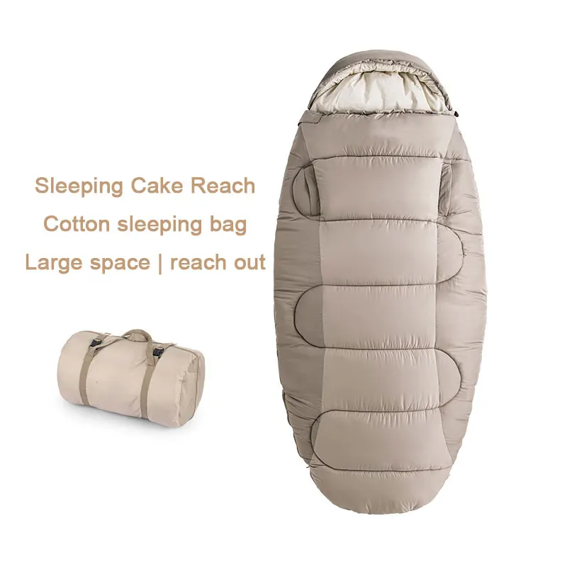 

Machine Washable Cotton Sleeping Bag For Autumn And Winter, Thickened Cold-Proof Sleeping Bag For Adult Outdoor Camping