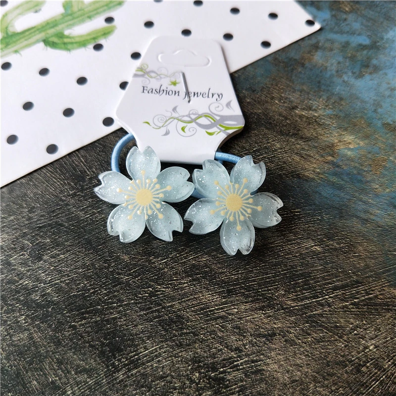 2PCS Cute New Little Flowers Princess Headwear Kids Elastic Hair Bands Children Ropes Girls Accessories Baby Headdress