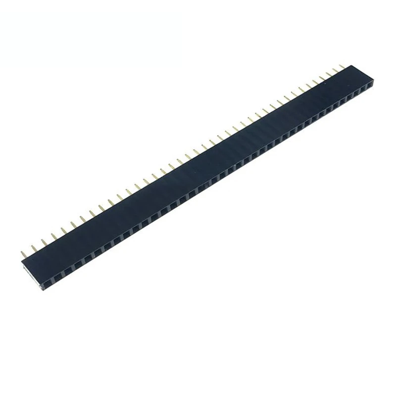 

10PCS 2.54mm 40 Pin Stright Female Single Row Pin Header Strip PCB Connector