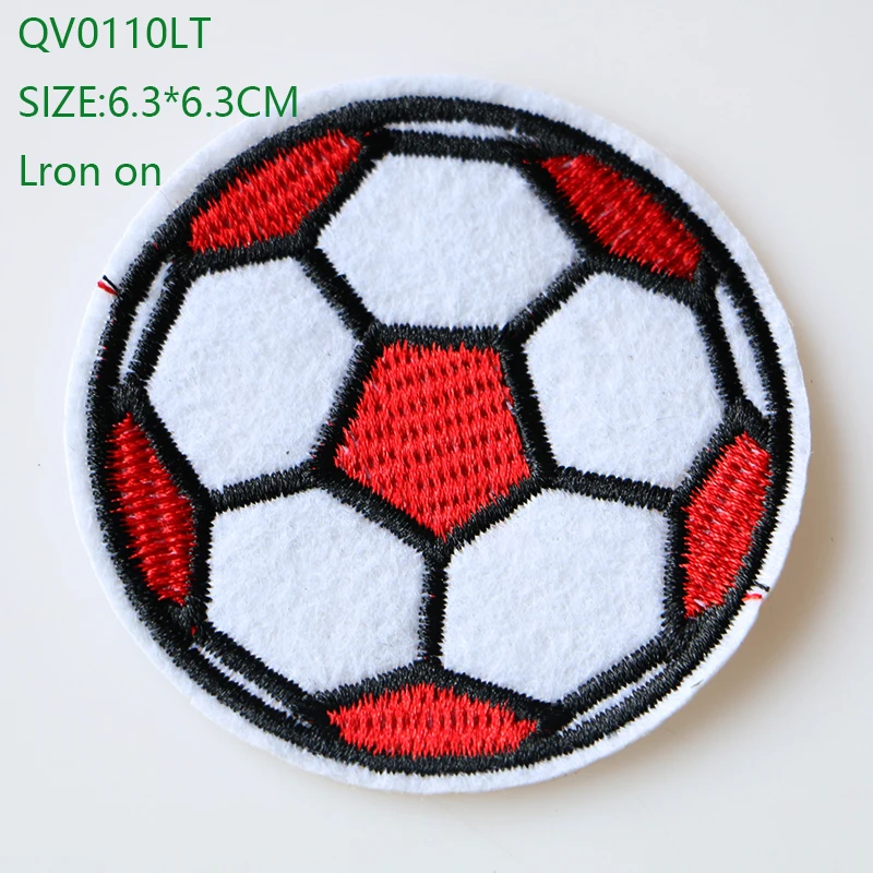 Mode Runde Patch Football Stars Kompass Icon Bestickt Applique Patches Für kawaii kleidung DIY Eisen auf Abzeichen auf ein Rucksack