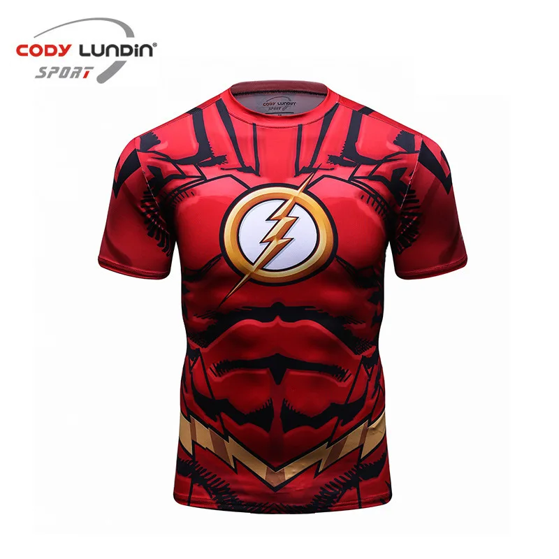 Brand 3D Printed T shirt Men Compression Shirt Comic Cosplay Clothing Summer Short Sleeve Sports Fitness Quick Dry Tops For Male