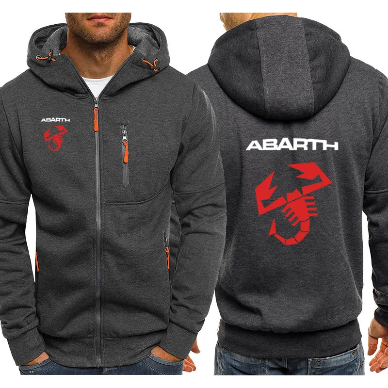 Sudaderas con capucha para hombre, sudadera con estampado de logotipo de coche Abarth, moda, chaquetas informales, primavera y otoño, 2020