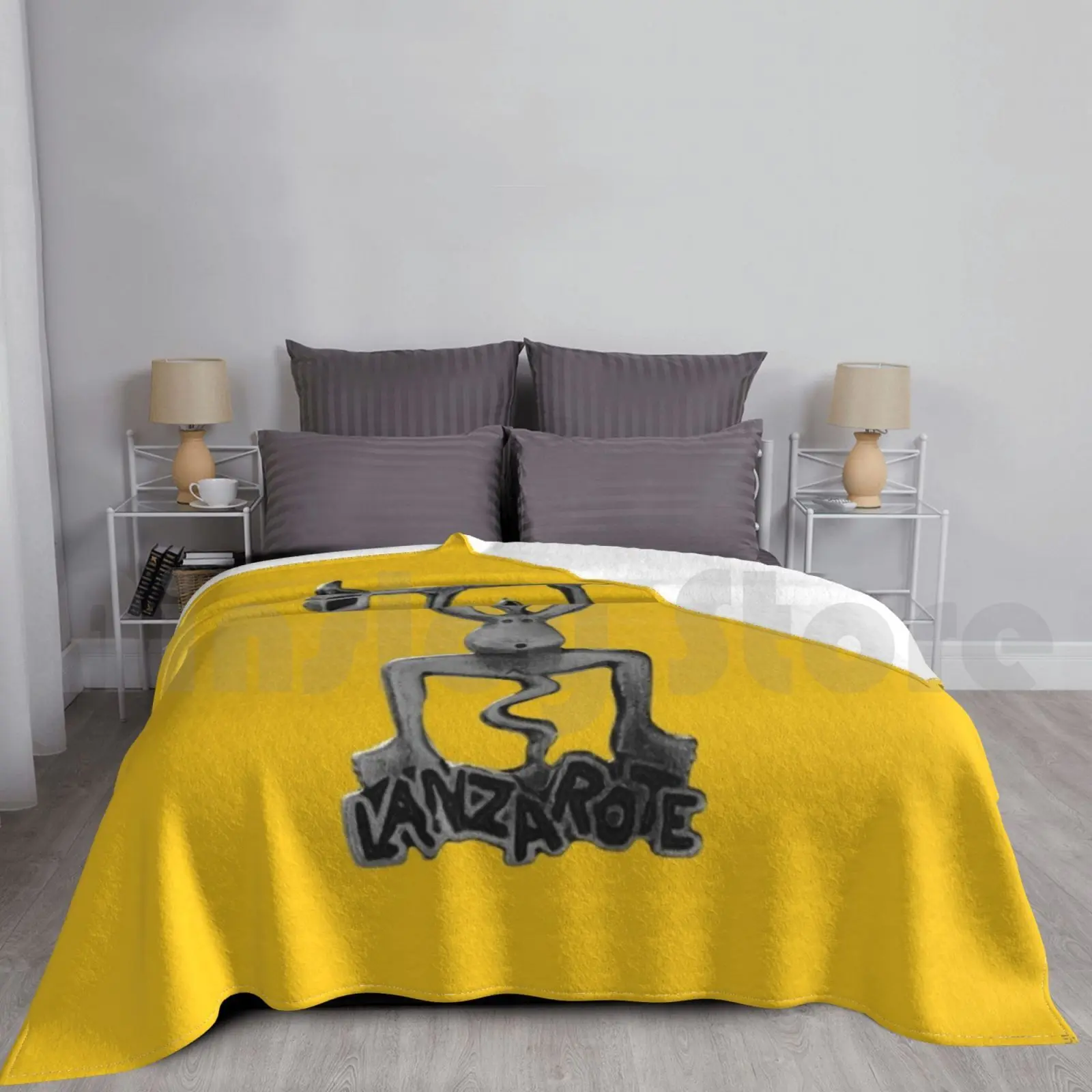 

Lanzarote Devil Blanket For Sofa Bed Travel Icimages Lanzarote Canary Islands Island Lanza Devil Logo Symbol