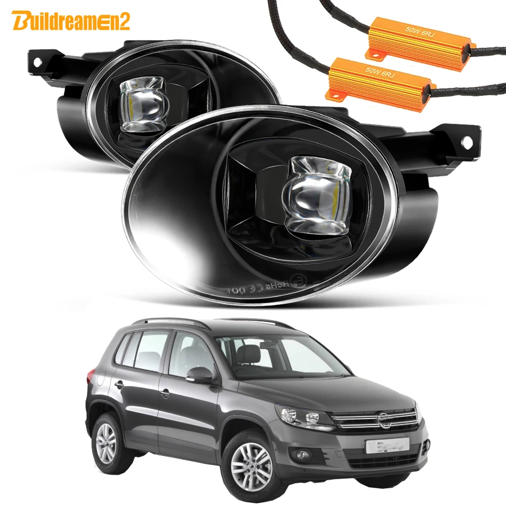 2 X 30W LED Światło przeciwmgielne do VW Volkswagen Tiguan (5N_) 2012-2016 Samochodowe bezbłędne światło przeciwmgielne do jazdy dziennej 8000LM 12V