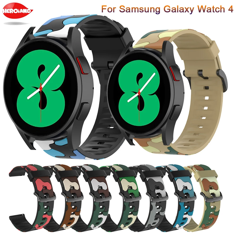 Sport Band Strap For Samsung Galaxy Watch 4 44MM 40mm /Galaxy Watch 4 Classic 42mm 46mm Band Silicone Wristbands Bracelet Correa