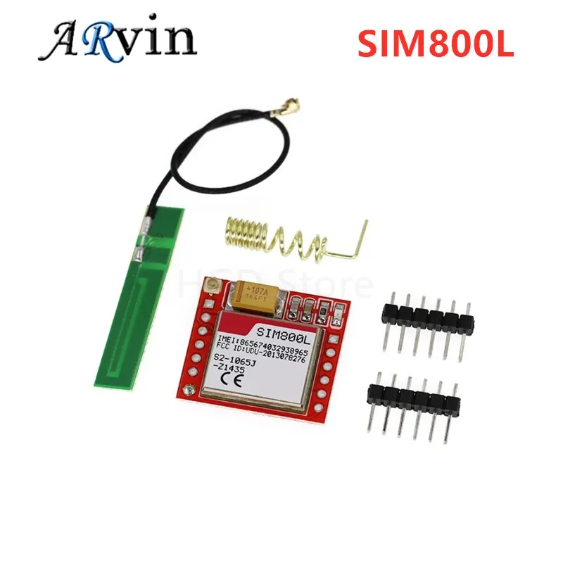 SIM800L GPRS GSM Module Micro SIM Card Core Quad-band TTL Serial Port Antenna PCB Wireless WIFI Board for Arduino Smart Phone