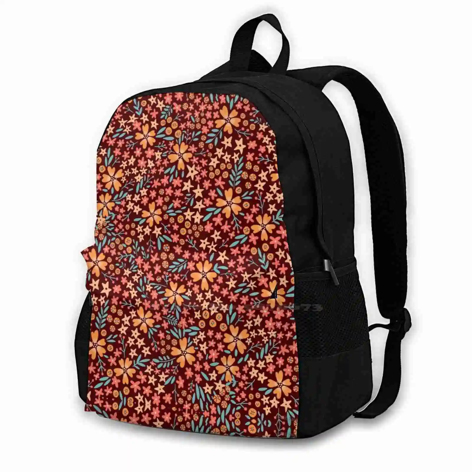 Copy Of Small Flowers Blush Women Men Teens Laptop Travel School Bags Floral Flower Liberty London Small Mini Tiny Garden Spring