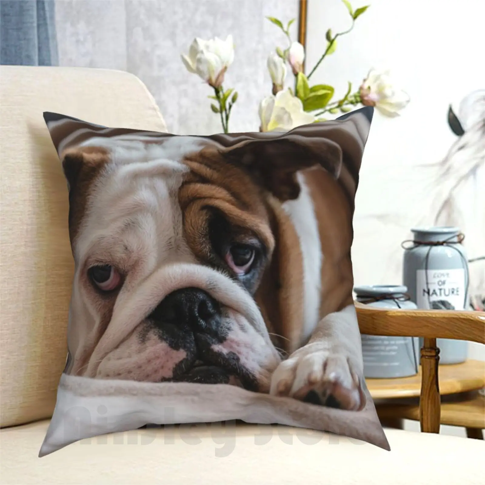 British Bulldog Pillow Case Printed Home Soft Throw Pillow British Bulldog English Bulldog Bulldog Dog British Purebred