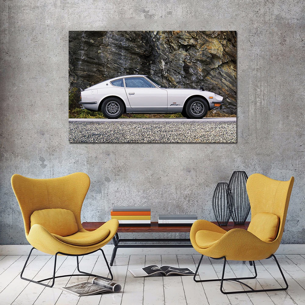 1969 Nissan Fairlady Z432 Supercar Poster Wall Picture for Living Room Wall Art Canvas Cloth Fabric Print Painting