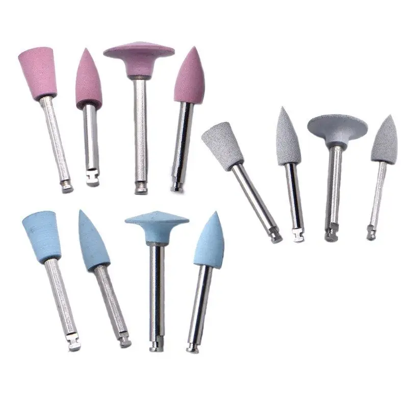 4pcs/lot Dental Resin Polishing Silicone Rubber Grinding Heads for Low Speed Handpiece Contra Angle Kit RA0309 Composite